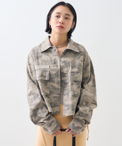 ピグメント カモ柄 ジャケット