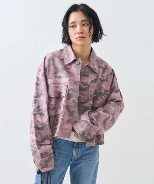 ピグメント カモ柄 ジャケット