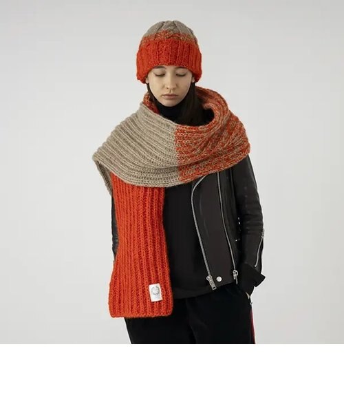 HAND KNIT LONG MUFFLER / ハンドニット ロングマフラー｜フリークス
