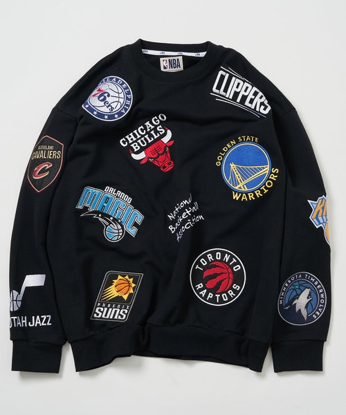 別注 NBA チームワッペン刺繍 裏毛 クルーネックスウェット｜フリークスストアの通販｜&mall（アンドモール）三井ショッピングパーク公式通販