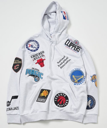 別注 NBA チームワッペン刺繍 裏毛 スウェットパーカー｜フリークス 