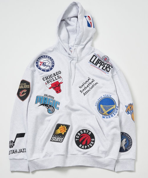 別注 NBA チームワッペン刺繍 裏毛 スウェットパーカー｜フリークス 