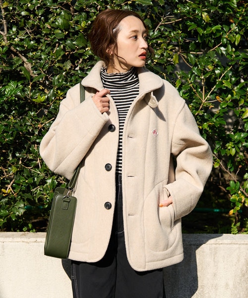 WOMEN'S WOOL PILE ROUND COLLAR JACKET/ウィメンズ ウールパイル