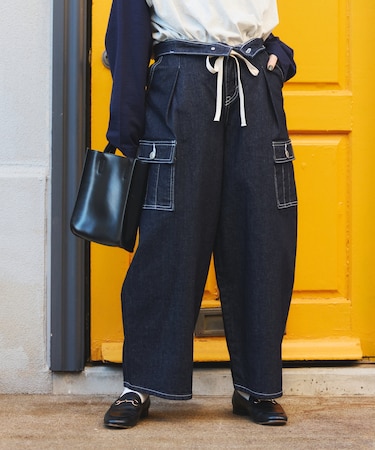 別注 TUCK CURVE WIDE CARGO PANTS