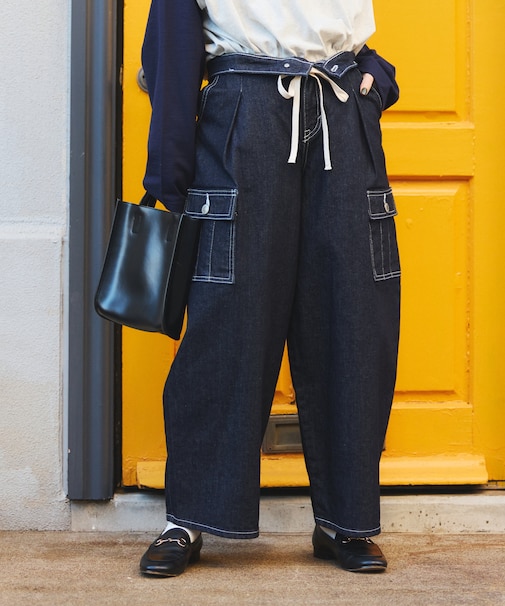 別注 TUCK CURVE WIDE CARGO PANTS