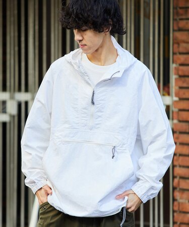 NYLON ANORAK PK/ナイロンアノラック パーカー/リラックスフィット 