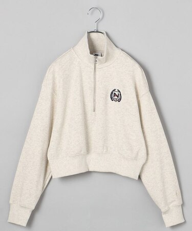 ナイキ スポーツウェア ウィメンズ オーバーサイズド ハーフジップ クロップ フリース スウェットシャツ