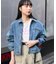 デニム ジップアップ ブルゾン/デニムジャケット