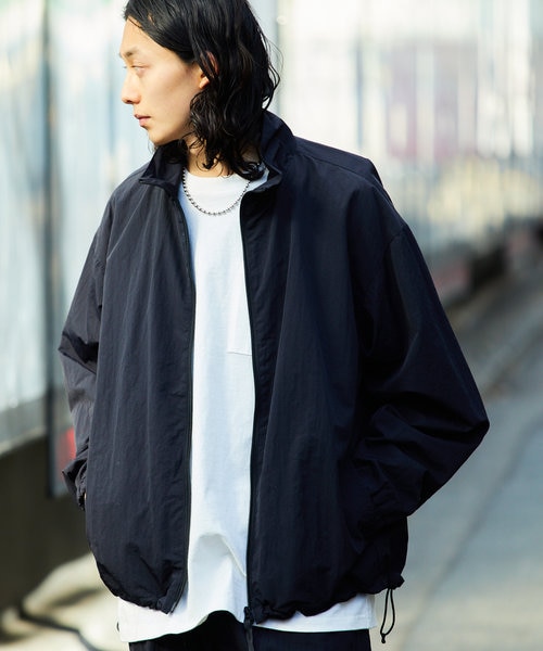 ジャケット・アウター shoop half zip nylon jacket NYLON HALF ZIP BLOUSON SOLID/ナイロンハーフジップブルゾン