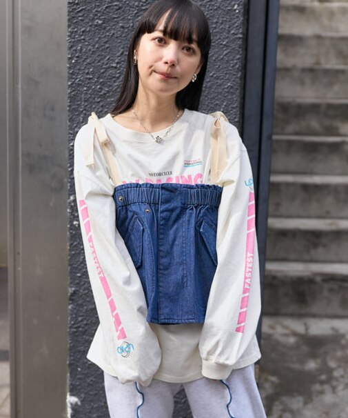 ミリタリー ペプラムビスチェ/2wayビスチェ