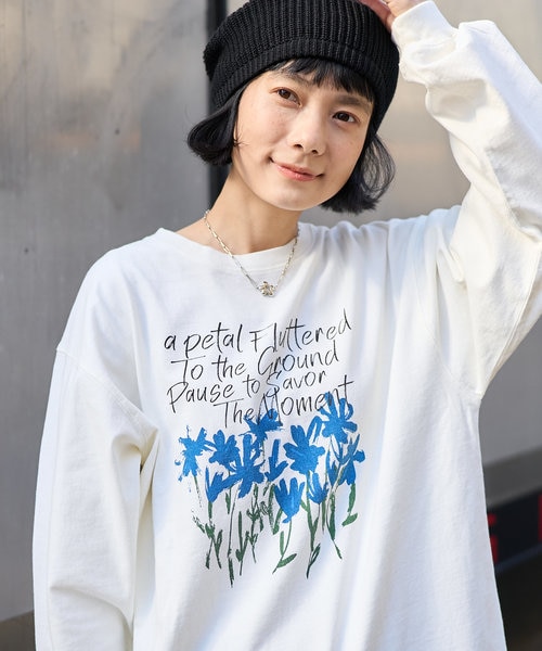 flower drawing ロンT/フラワードローイング ロンT｜フリークスストア