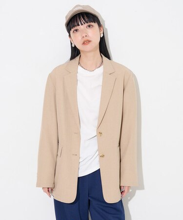 リネンタッチ シングルジャケット