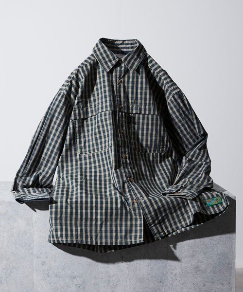 Foxfire/別注フィッシングポケット ロングスリーブチェックシャツ　タグ付 セール】Foxfire/フォックスファイヤー 別注 フィッシング