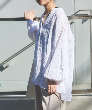 インド シングルガーゼブラウス / シアーブラウス