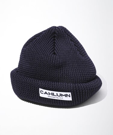 Straw Yarn Roll Knit Cap