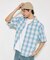NEW LOOSE FIT OMBRE CHECK SHIRT SS