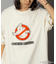 GHOSTBUSTERS/ゴーストバスターズ フロッキープリント ショートスリーブTシャツ/半袖