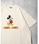 DISNEY/ディズニー ミッキーマウス フロッキープリント ショートスリーブTシャツ/半袖/リラックスフィット
