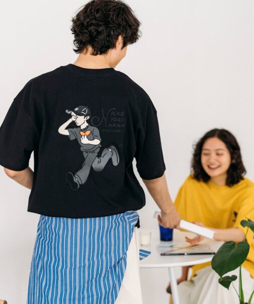 “Punch Boy” S/S/パンチボーイ ショートスリーブTシャツ/刺繍 半袖Tシャツ/バックデザイン