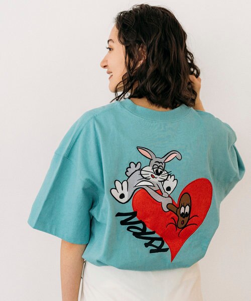 【smj065】ラビットハーツTシャツ ホワイト 期間限定ポイント5倍キャンペーン中!!] 新品 エフアールツー