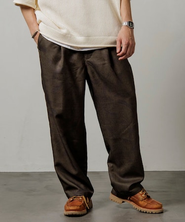 リラックスフィット 総柄 プリントイージーパンツ