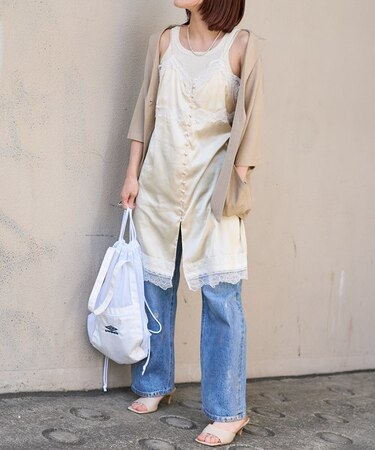 ヴィンテージ レースキャミワンピース