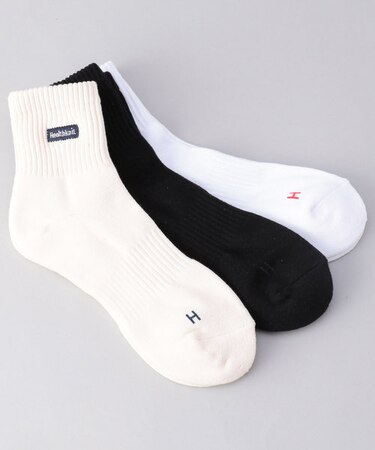 ボックスロゴ 刺繍 クウォーターソックス/191-3693