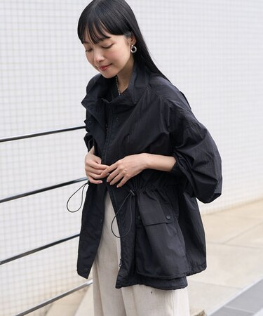 ナイロンスタンドジップアップジャケット/ブルゾン