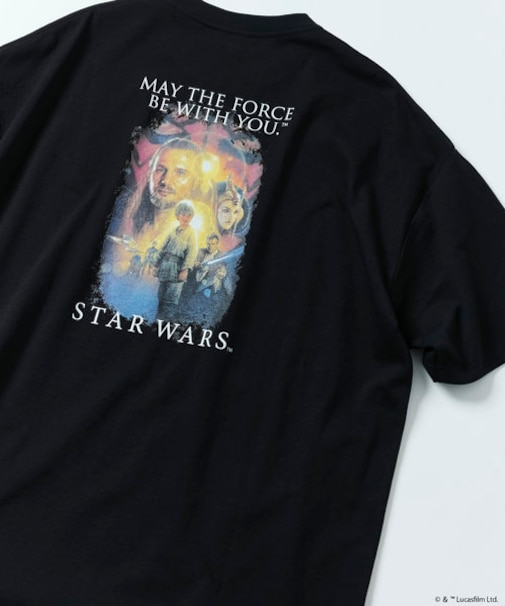 限定展開 STAR WARS Episode1/スターウォーズ 別注 ビッグシルエット バックプリント クルーネックTシャツ