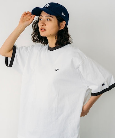 別注 バインダーネック ショートスリーブTシャツ
