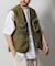 MIL PKT VEST/ミリタリー ポケット ベスト/サバイバルベスト/リラックスフィット