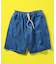 DENIM EASY SHORTS/デニム イージー ショートパンツ/ショーツ/リラックスフィット