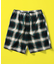 T/R CHECK EASY SHORTS PANT/テトロン チェック イージー ショートパンツ/ショーツ/リラックスフィット