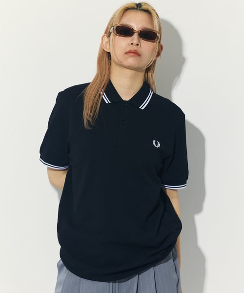 ポロシャツ ポロ 限定展開 FRED PERRY/フレッドペリー　TWIN TIPPED FRED PERRY SHIRT/ツイン ティップ フレッド 3560000037987_0101.jpg