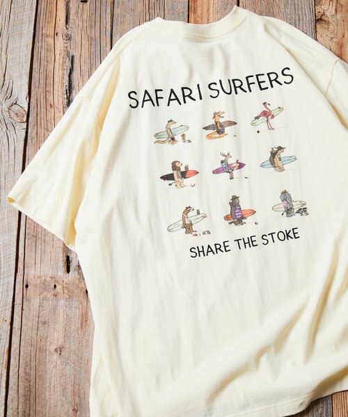 Safari Surfers Tee/サファリ サーファーズ Tシャツ/バックプリント