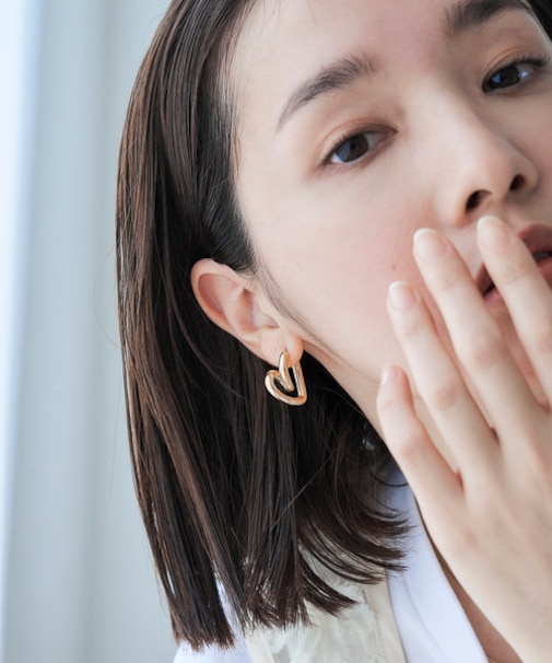 ニュアンスハートピアス