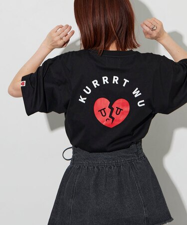 red heart break Tee/レッドハートブレイクTシャツ