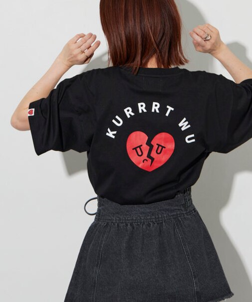 red heart break Tee/レッドハートブレイクTシャツ