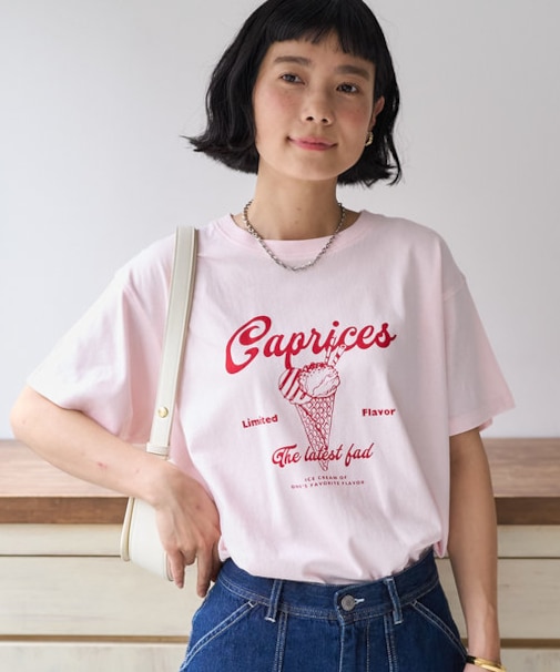 Icecream Tシャツ/アイスクリームTシャツ/プリントTシャツ