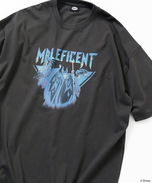 Disney公式 MALEFICENTプリントTシャツ ディズニー ヴィランズ tシャツ ディズニーヴィランズプリントTシャツ レディース