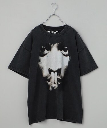2PAC ツーパック 別注 ビッグシルエット フロントプリント クルー 
