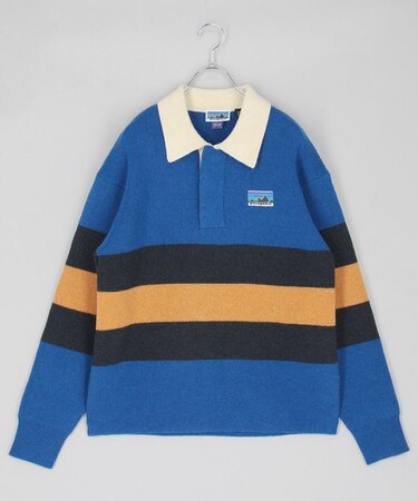 Recycle Wool Blend Rugby Sweater/リサイクル ウールブレンド ラグビー セーター