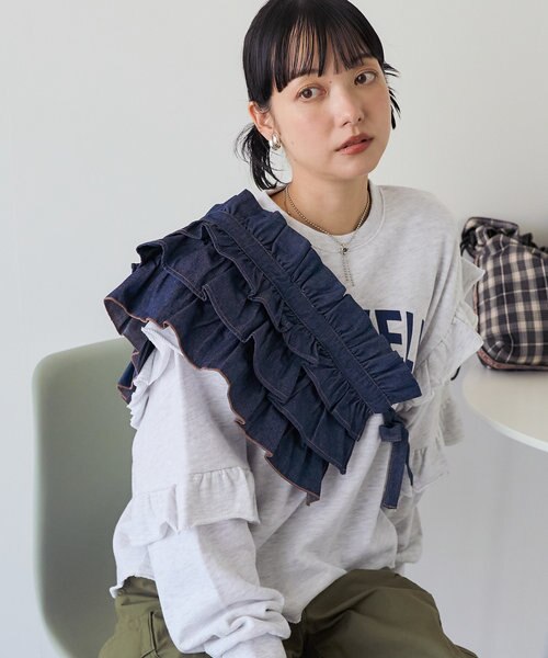 マルチウェイ デニム 付けフリル｜フリークスストアの通販｜&mall