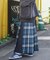 Combination Fashion Maxi Kilt/コンビネーション ファッション マキシ キルト/チェック ロングスカート