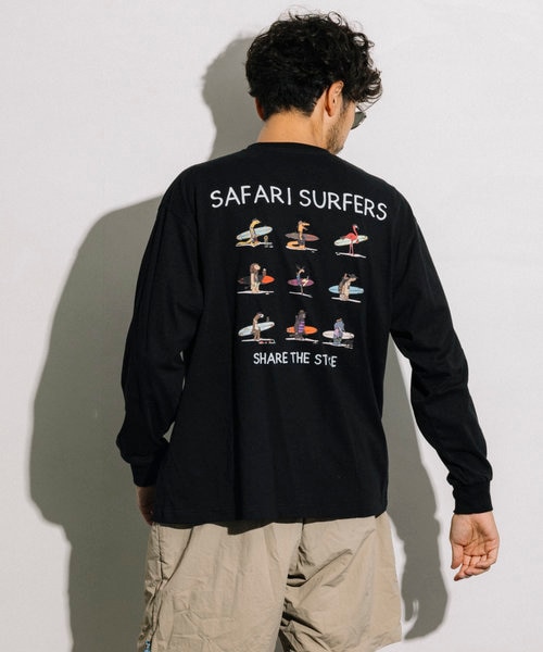 sapeur サファリ　LサイズロンT SAPEur Safari ANIMAL LOGO L/S ロンT サファリ メンズ