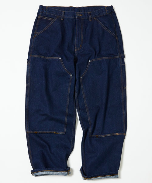 Washed Double Knee Denim Pants/ウォッシュド ダブルニー