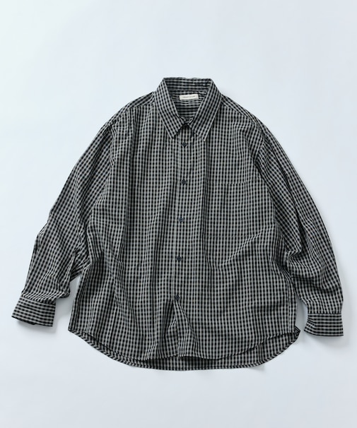 Relax Fit リラックスフィット チェック レギュラーカラーシャツ 【限定展開】