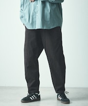 ワイドシルエット カーブパンツ  テーパードシルエット 【限定展開】