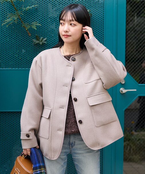 ノーカラー モッサコート