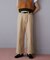ワイドシルエット チノ デニム パンツ